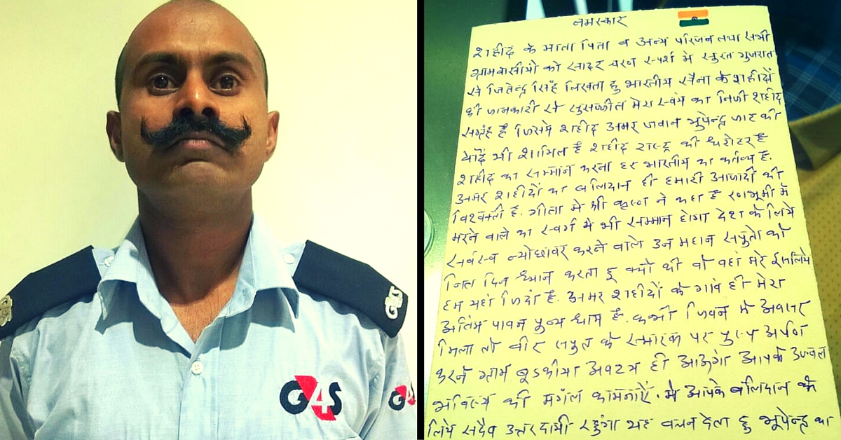 This Security Guard Has Spent 17 Years Writing 3,000 Letters to Families of Indian Army Martyrs