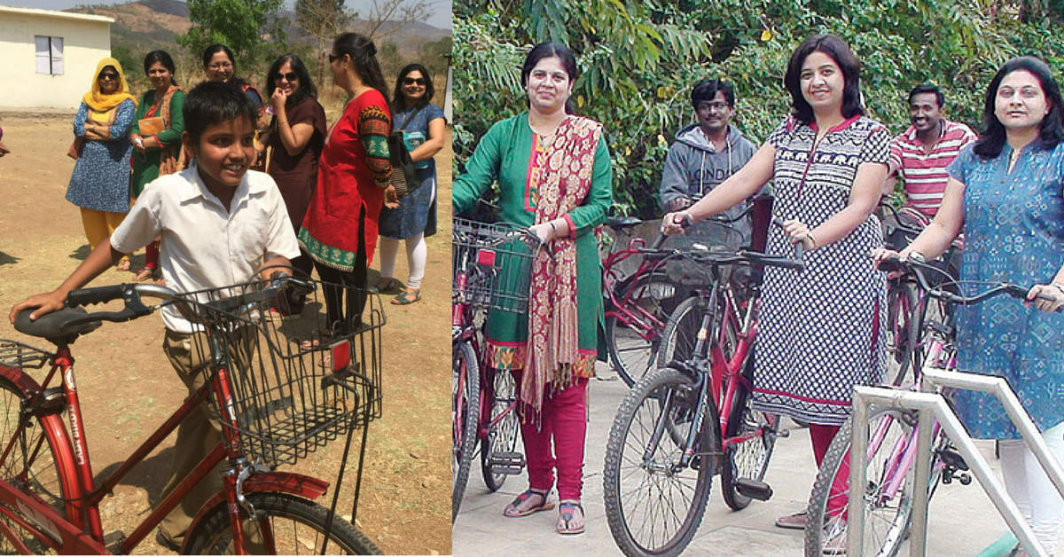 These Housing Society Residents Give Old Cycles to Kids Who Walk a Long Way to  School Each Day