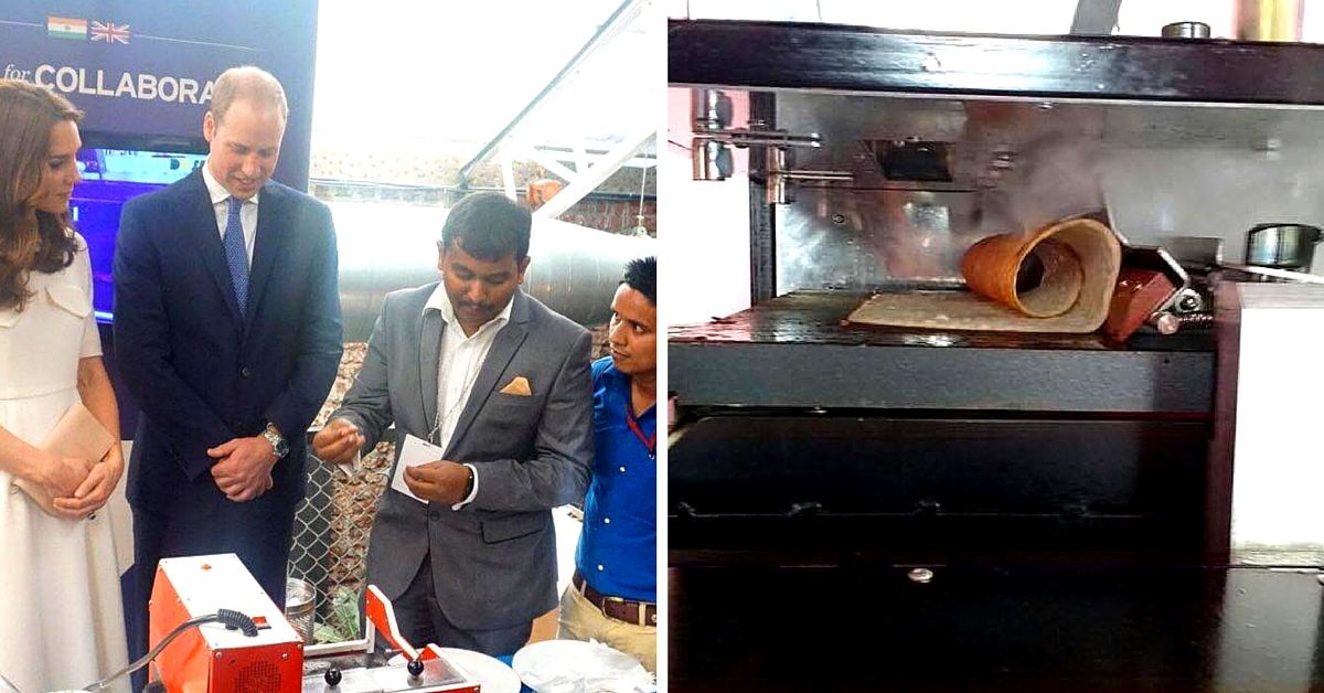 This Dosa Making Machine Invented by 24-year-olds Wowed the Royal Couple During Their India Tour