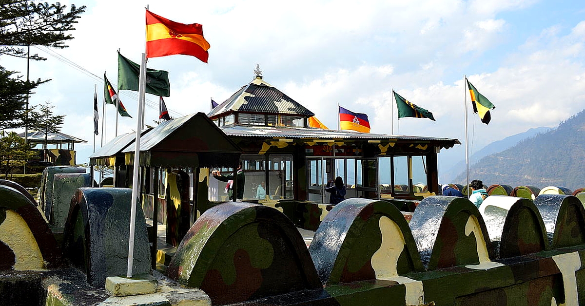 The war memorial at Jaswantgarh, Arunachal Pradesh