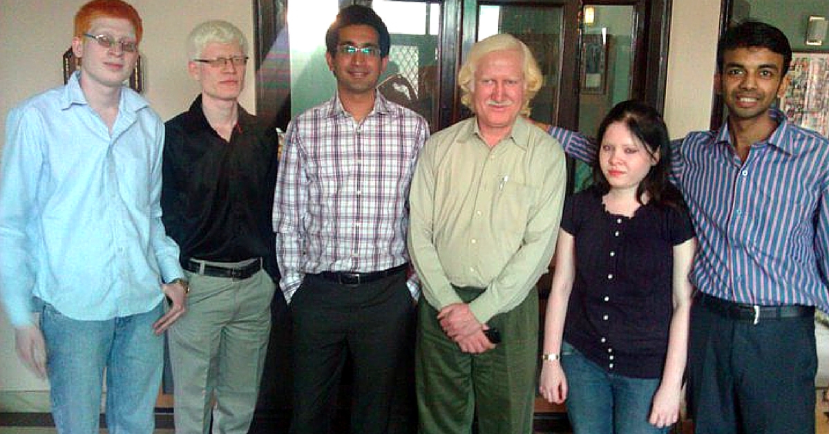 Anubhav Gupta (far right) 