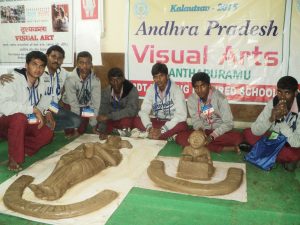 BKS Students representing Andhra Pradesh at the Clay Modelling Nationals in Delhi