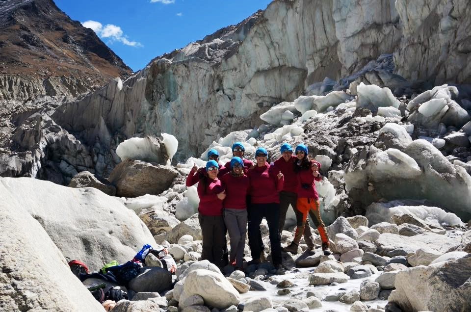 The team at at Gomukh.