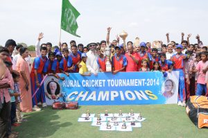 The Rural Cricket Tournament 2014 winning BKS Cricket Team