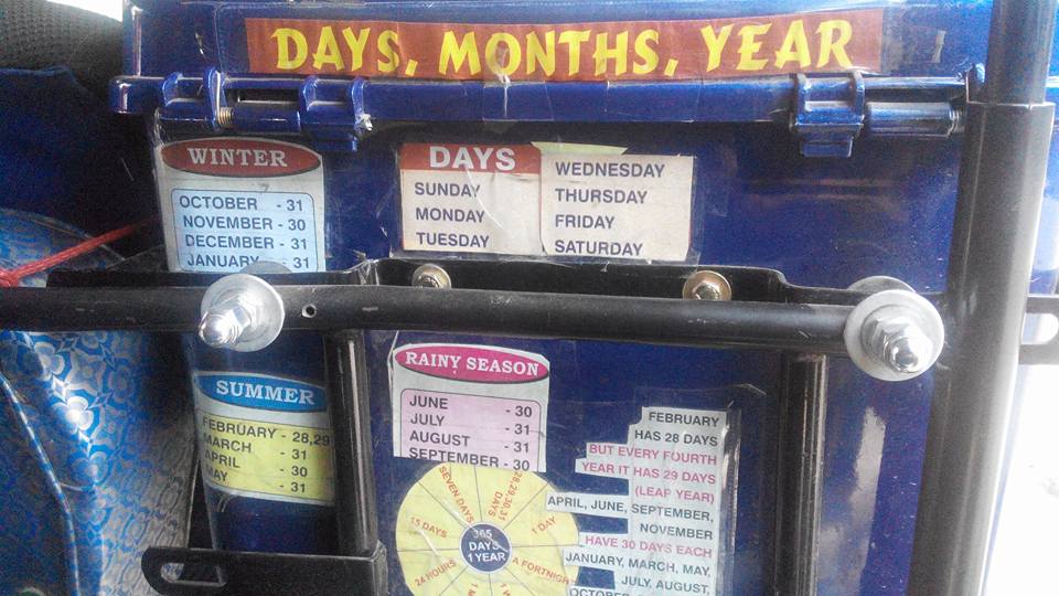 So much to learn in an auto. (Photo credit: Purna Sarkar)