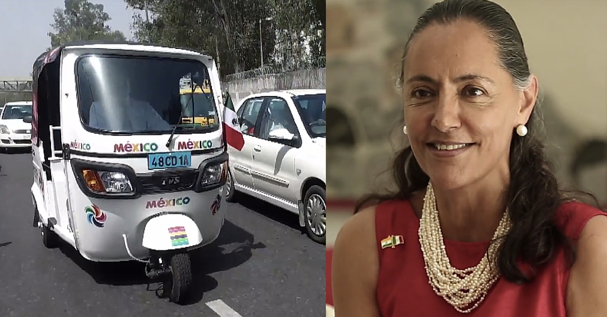 Why the Mexican Ambassador to India Is Using an Autorickshaw as Her Official Vehicle
