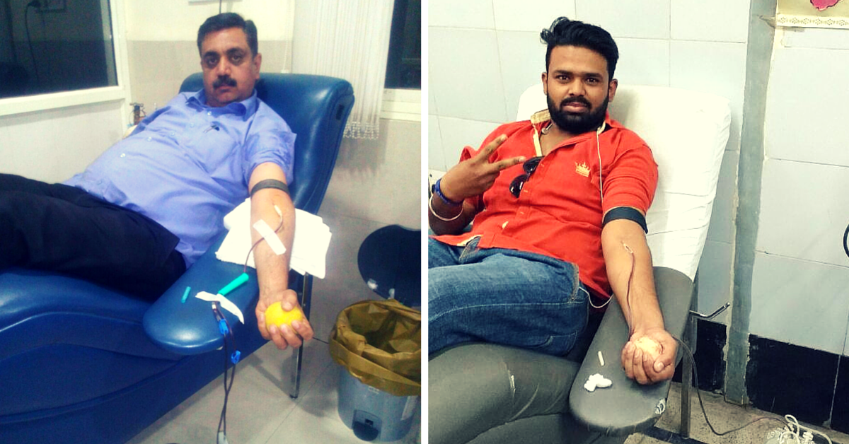 Rakt Archana members donating blood