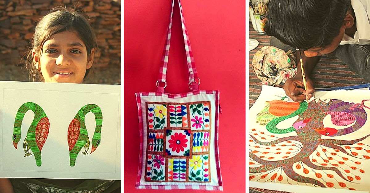 Village Women and Children from MP Sell Artwork Online to Support Their Families