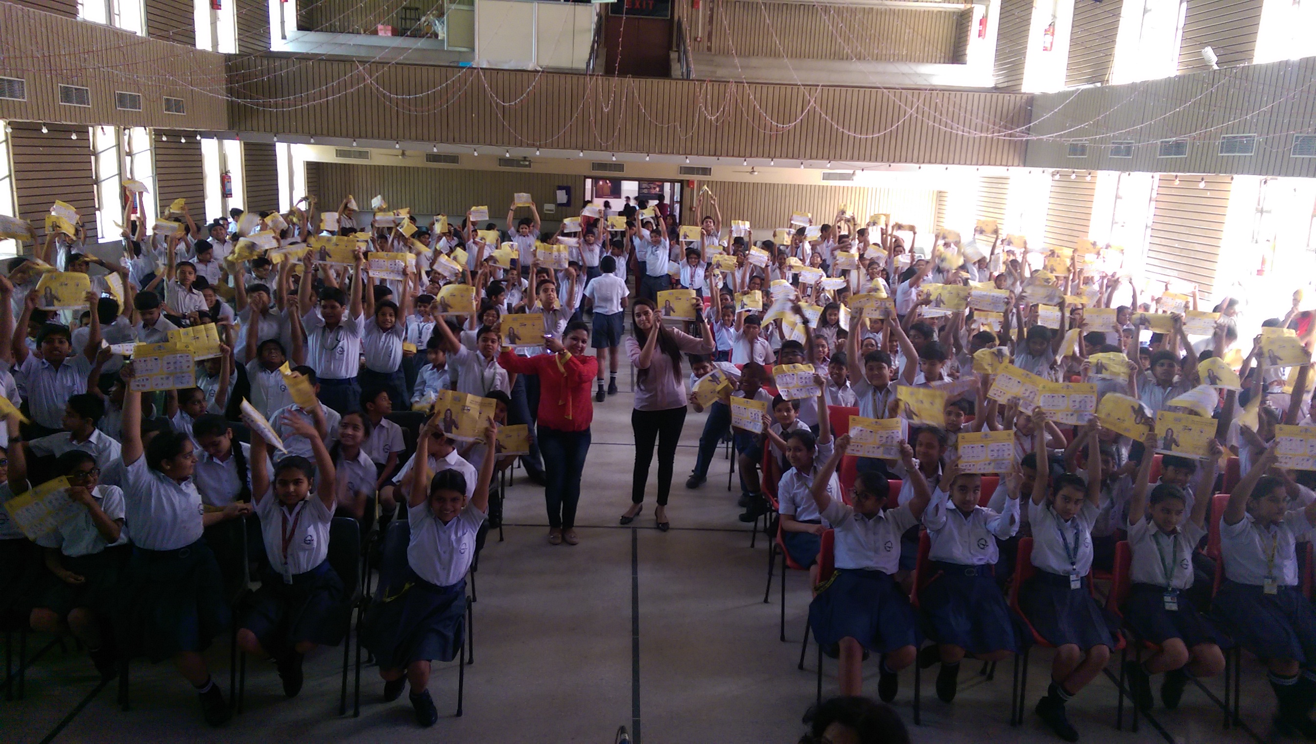 A school awareness program underway