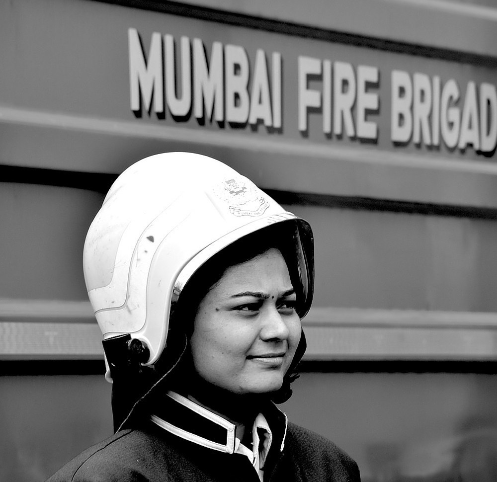 Fire Fighter: The first question I asked her was “do you have different duties because you are a woman” to which she promptly replied, “In a uniform, there is no man or woman, we are saving lives and work as a team”. 