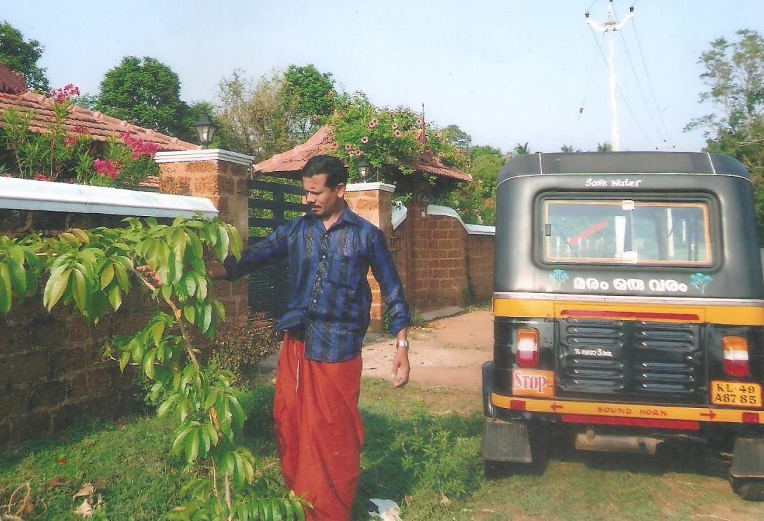 Shyam's world - his home, his auto, his trees!!