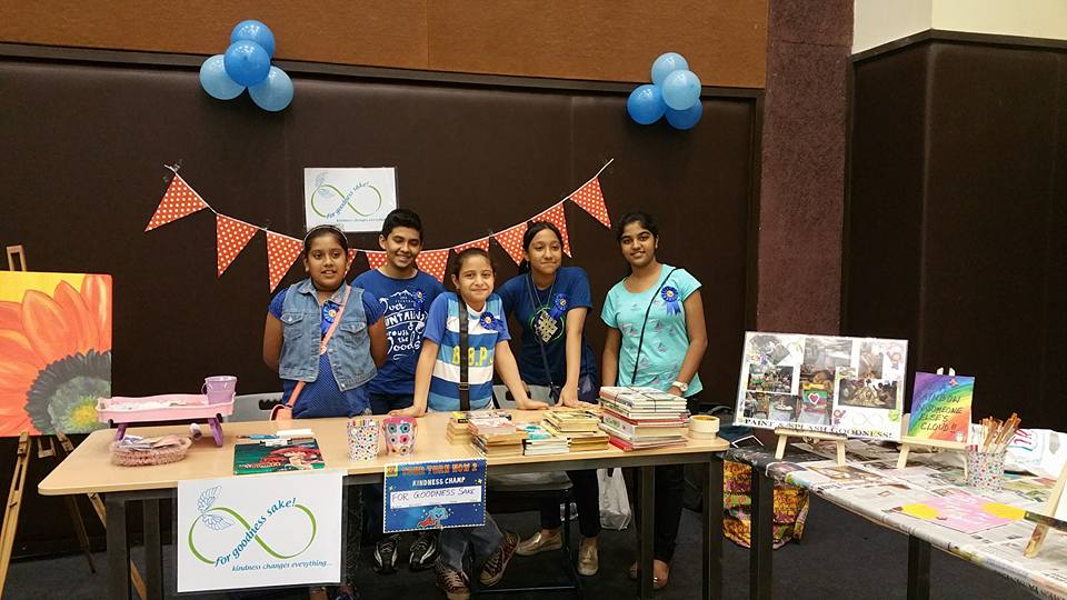 Her friends volunteer at the Kindness bazaar