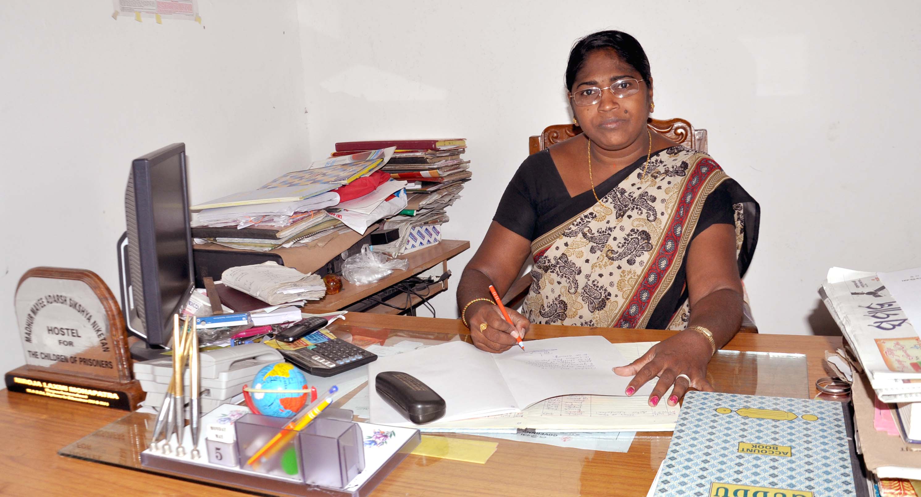  Social activist, Nirajalaxmi Mohapatra runs a home for children of convicts in Bhubaneswar. (Credit: Piyush Mohanty\WFS)