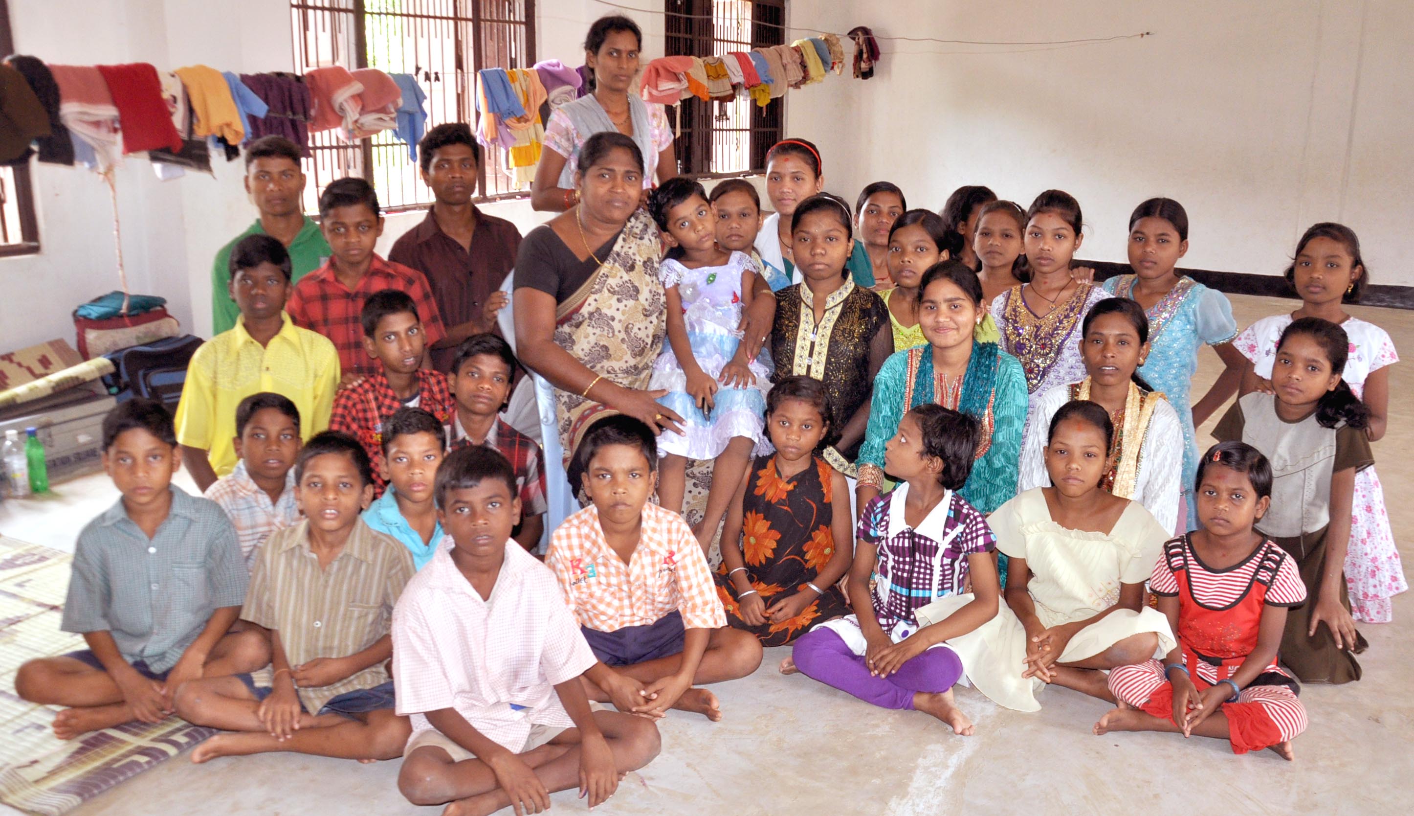 Nirajalaxmi Mohapatra is the resident mother figure, friend and guide to children living in a unique hostel in the premises of the Bhubaneswar Special Jail. (Credit: Piyush Mohanty\WFS)