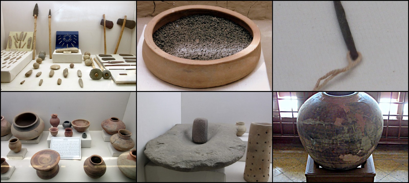 Mohenjodaro-museum-weapons-pottery