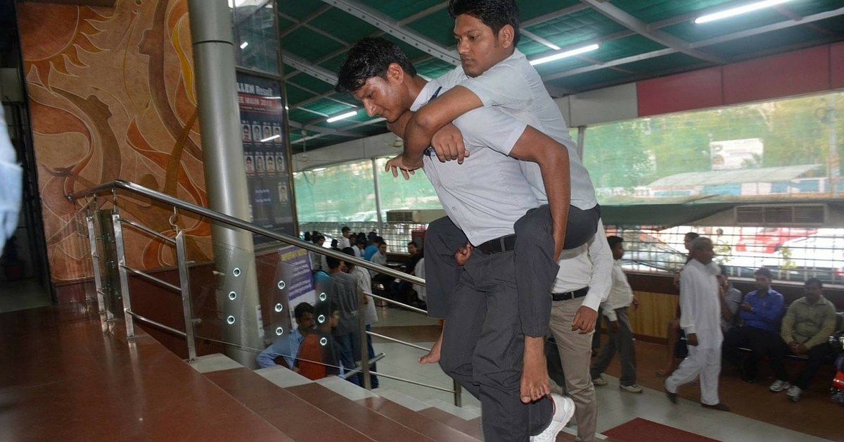 Younger Brother Carries Polio-Stricken Older Brother on Shoulders to School. Both Make it to IIT!