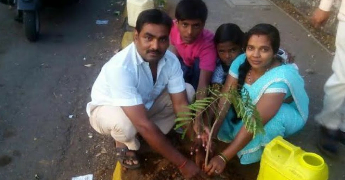 VIDEO: Thane Auto Driver Plants Trees and Waters Plants; Urges Public to Do the Same
