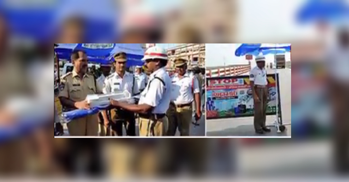 VIDEO: Umbrellas and Desk Sets to Bring Relief to Traffic Cops in Surat
