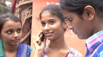 Children using the Hello, Seekho service