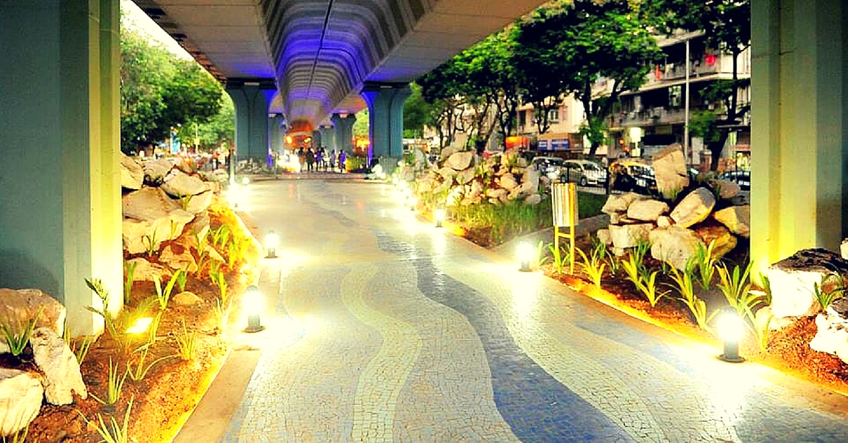 How Matunga Residents Transformed the Space under a Flyover into a Breath-Taking Garden