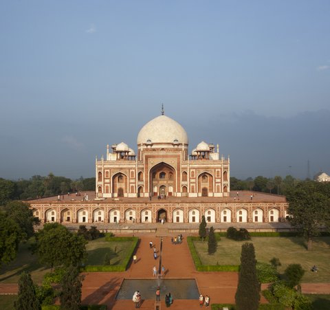 Humayun's Tomb, and its well laid gardens.