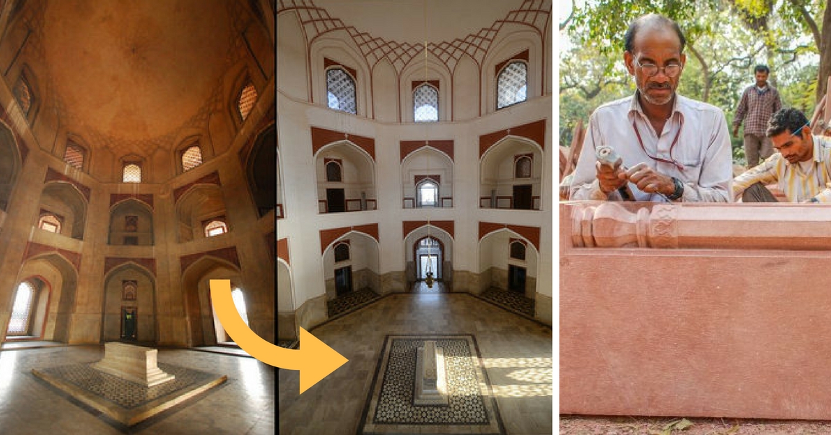 Traditional Craftsmen Restore Centuries Old Monuments in Delhi’s Nizamuddin Basti
