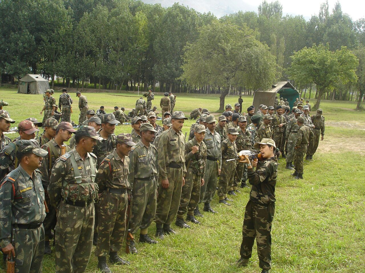 Seema_Rao_training_the_forces_on_Rao_System_of_Reflex_Shooting