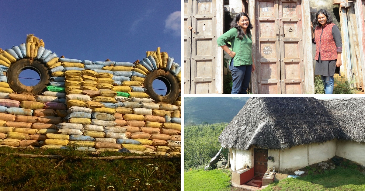 Two Young Women Left Their Cement Homes to Build a Mud House Entirely from Trash in Kodaikanal