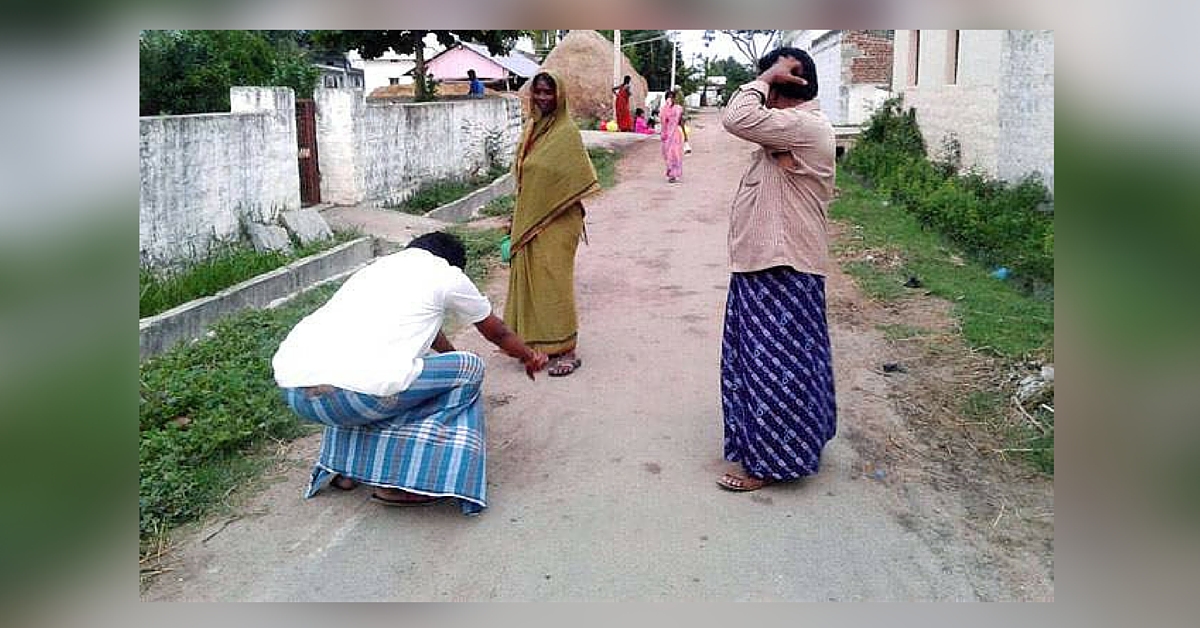 This Sarpanch Will Do Anything to Get His Village Folk to Build Toilets. Even Fall at Their Feet!