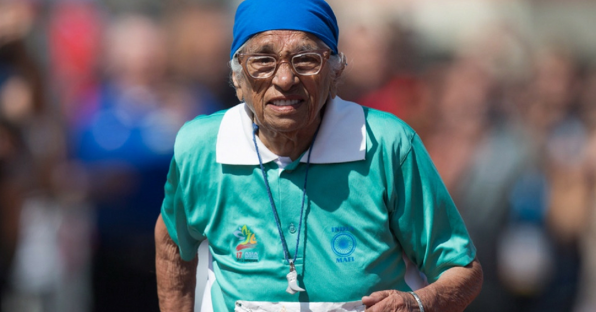 Man Kaur, 100 year old senior games sprinter