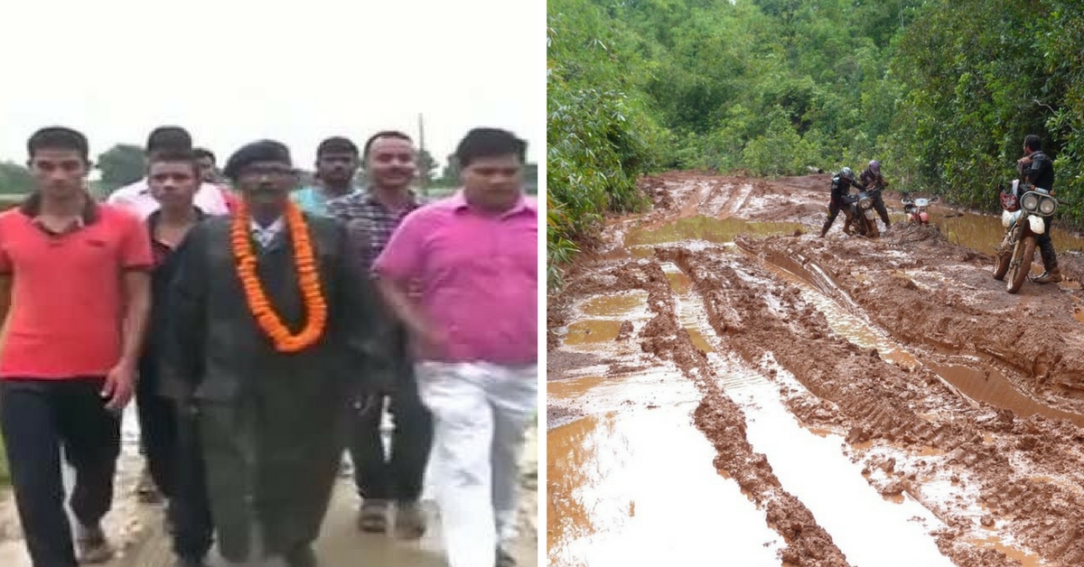 This Ex-Soldier Used All His Pension Money to Gift a Road to His Village