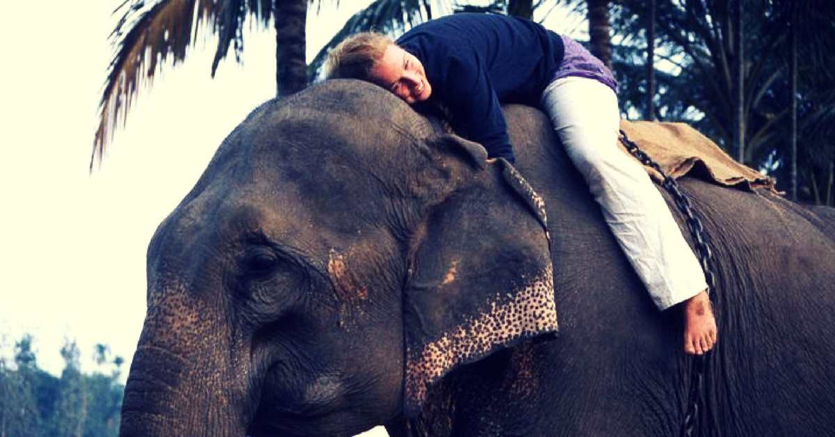 VIDEO: Visually Challenged Caroline Casey Travelled Through South India on the Back of an Elephant