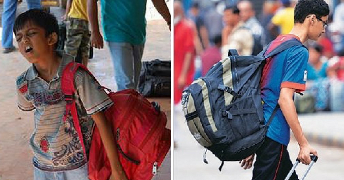 Two 12-Year-Olds Burdened by Heavy Schoolbags Hold Press Conference to Highlight Their Woes