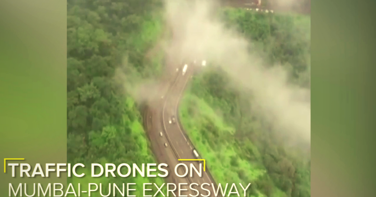 VIDEO: Drones Deployed on Mumbai-Pune Expressway to Monitor Traffic