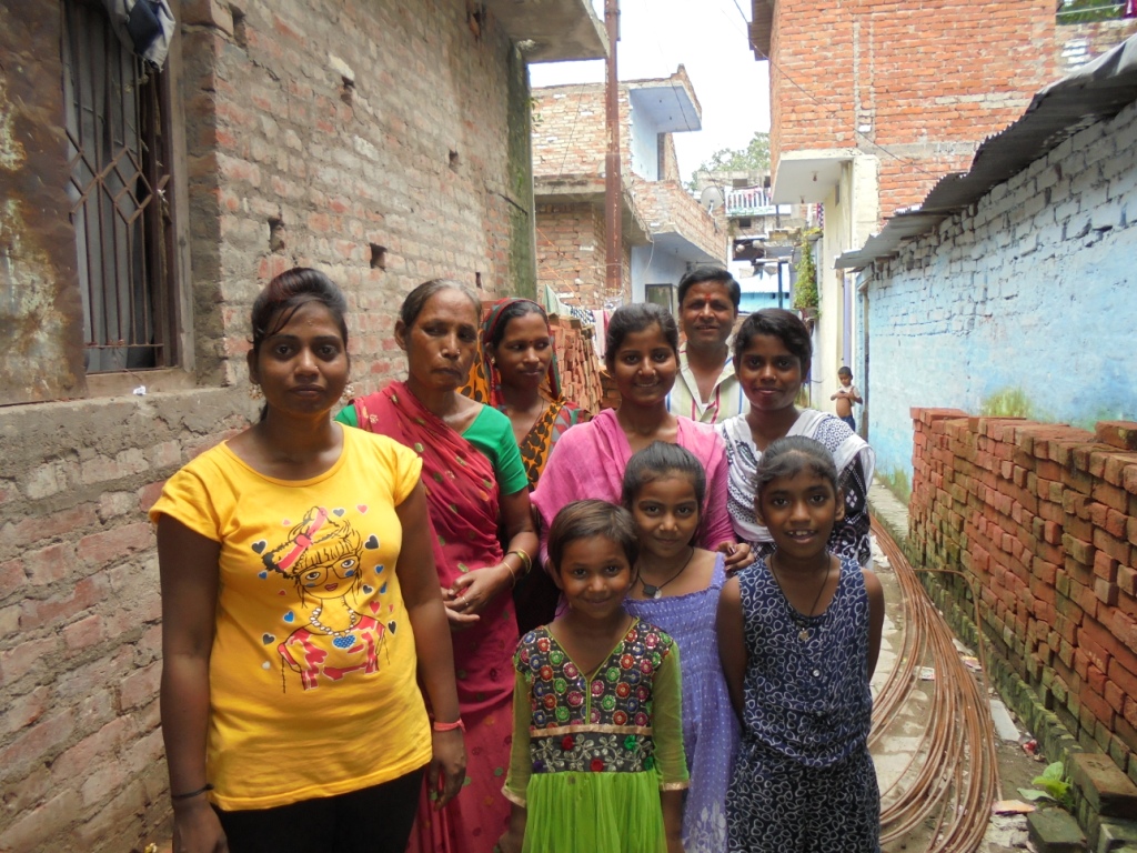 Palak with her vigilance group of 25