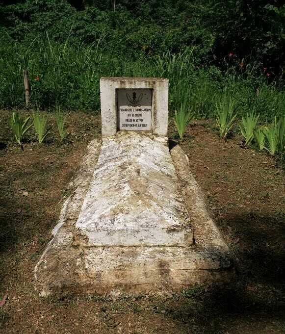 E T Joseph's grave - in 2016