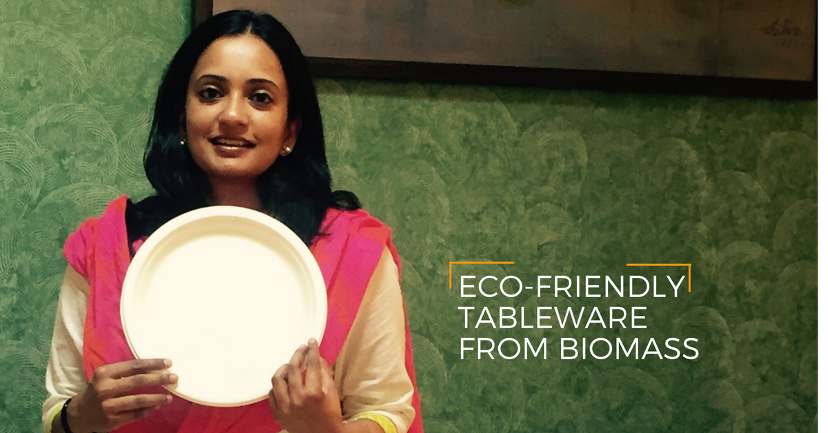 This Woman Entrepreneur Makes Eco-Friendly Tableware from Plant Biomass to Fight the Plastic Menace