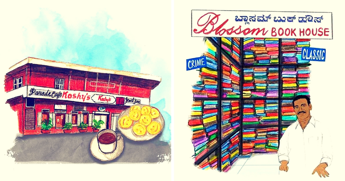 This Artist’s Quirky #100DaysofBangalore Sketches Will Make You Fall in Love with the City Again