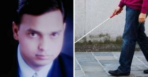 This Engineer Lost His Eyesight When He Was 28. But He Studied All Over Again To Work In A Bank!