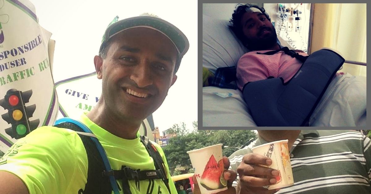 Bengaluru Runner Helps an Accident Victim during a Marathon & Raises Rs 5 Lakh for His Treatment