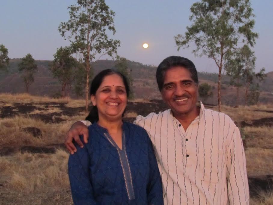 Dr. Pravin Chordia with his wife at the Serene Eco Village