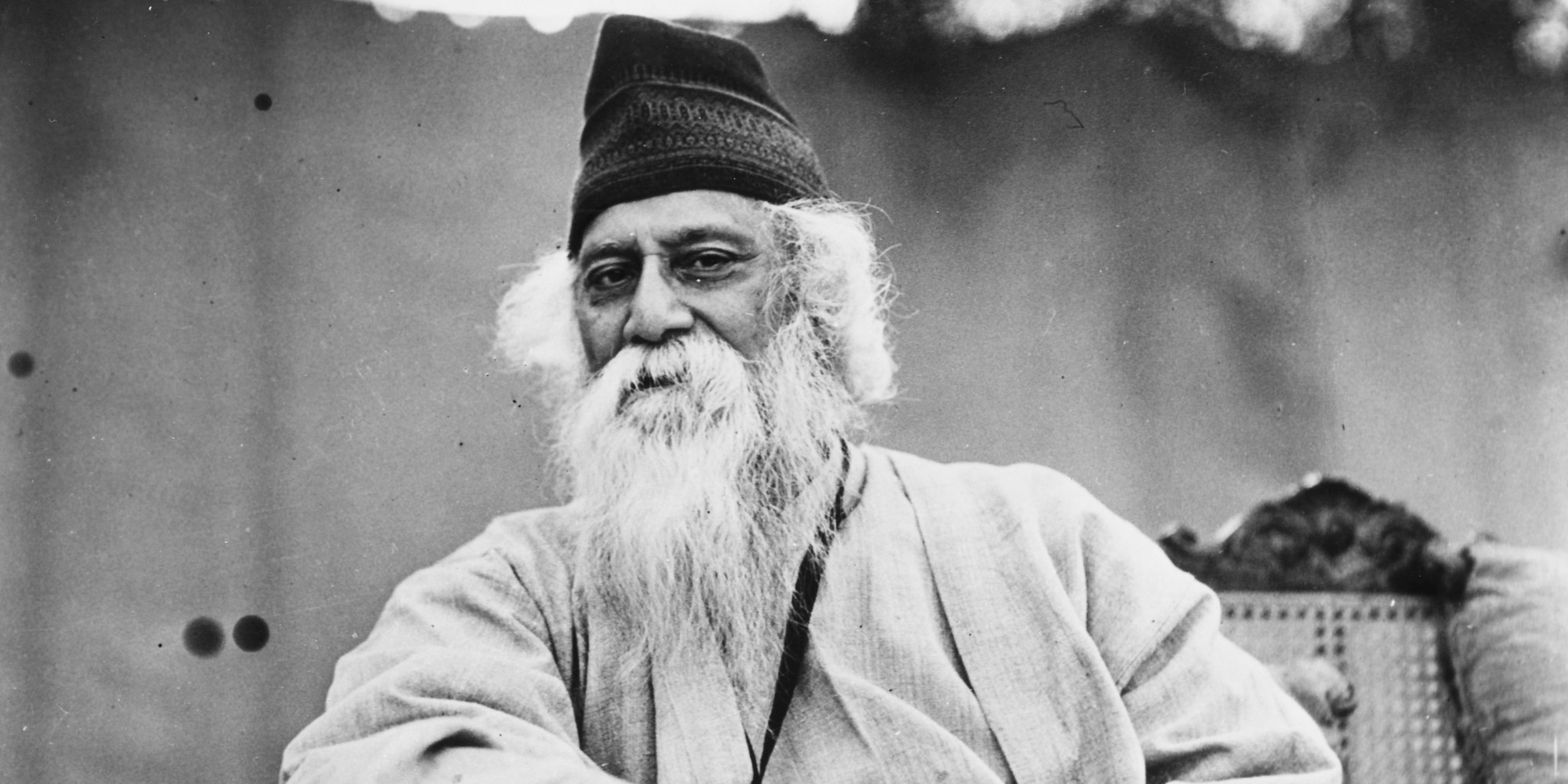 Portrait of Indian author and poet Rabindranath Tagore, circa 1935. (Photo by Fox Photos/Hulton Archive/Getty Images)