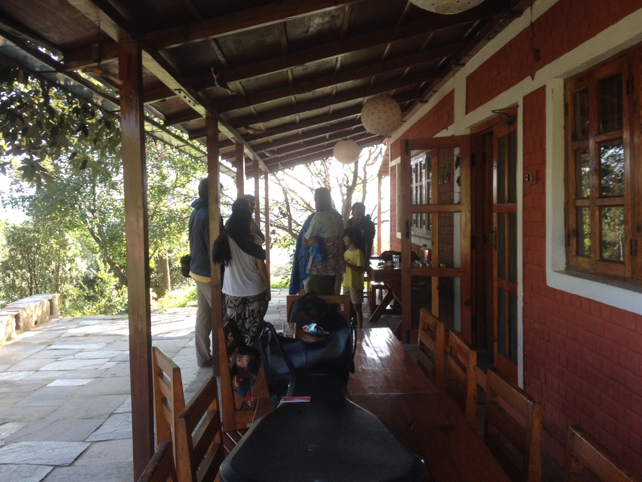 Verandah outside the screening room/dining hall