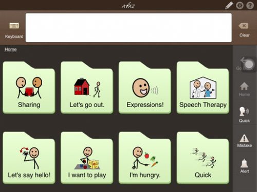 AAC devices for children with autism