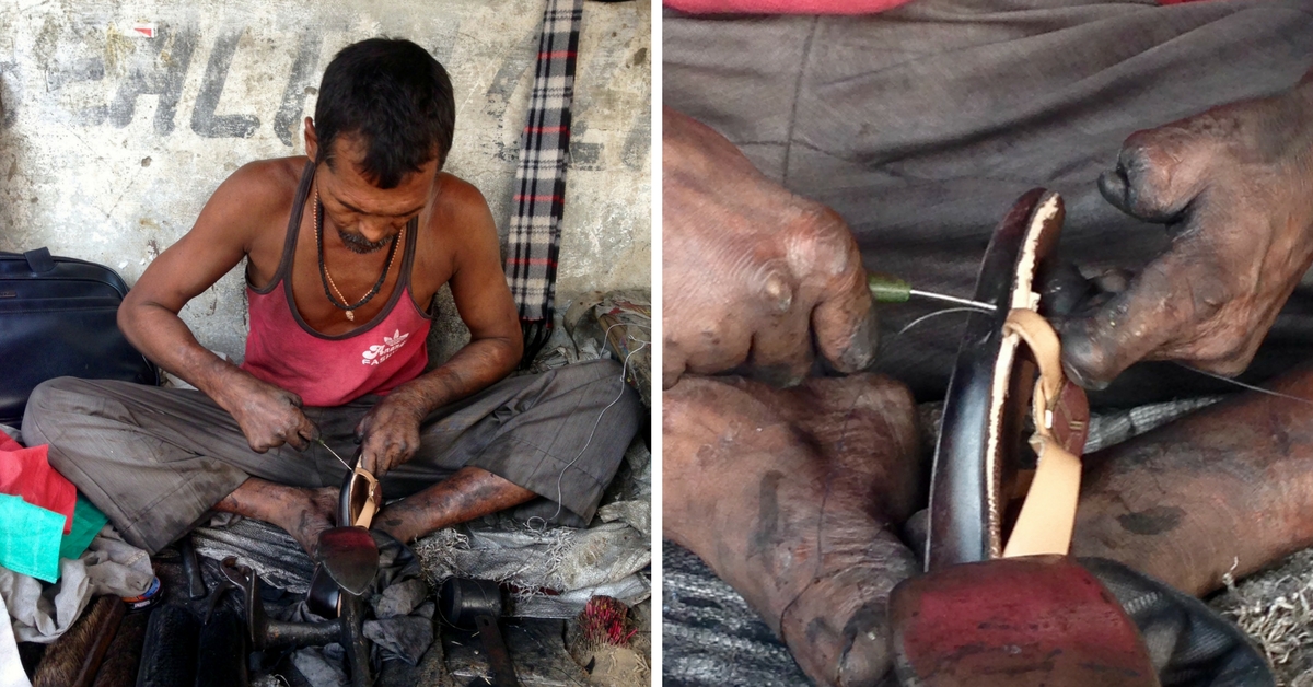 For This Fingerless Cobbler at a Delhi Street Corner, Every Day of Work Is an Act of Courage