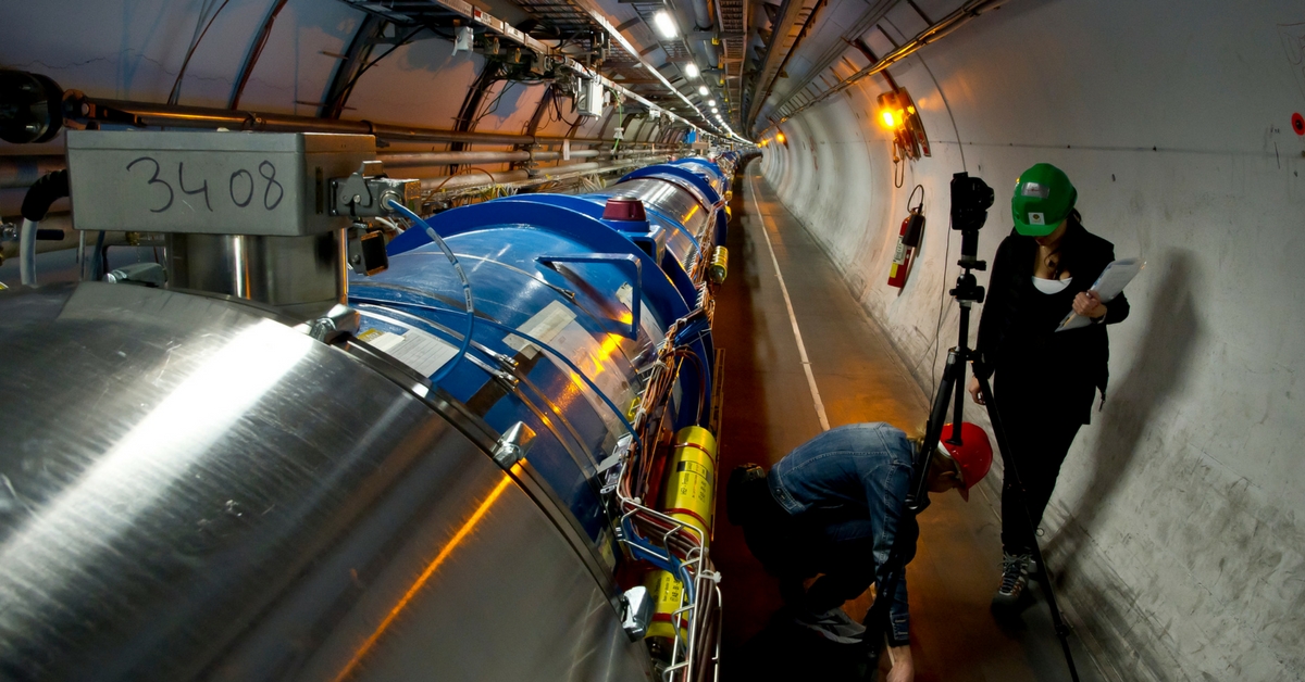 A view of the Large Hadron Collider (LHC). Credit: CERN