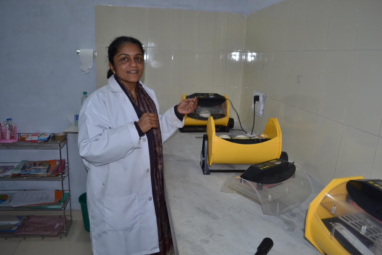 Dr. Nikita Prakash in the laboratory in Pinjore