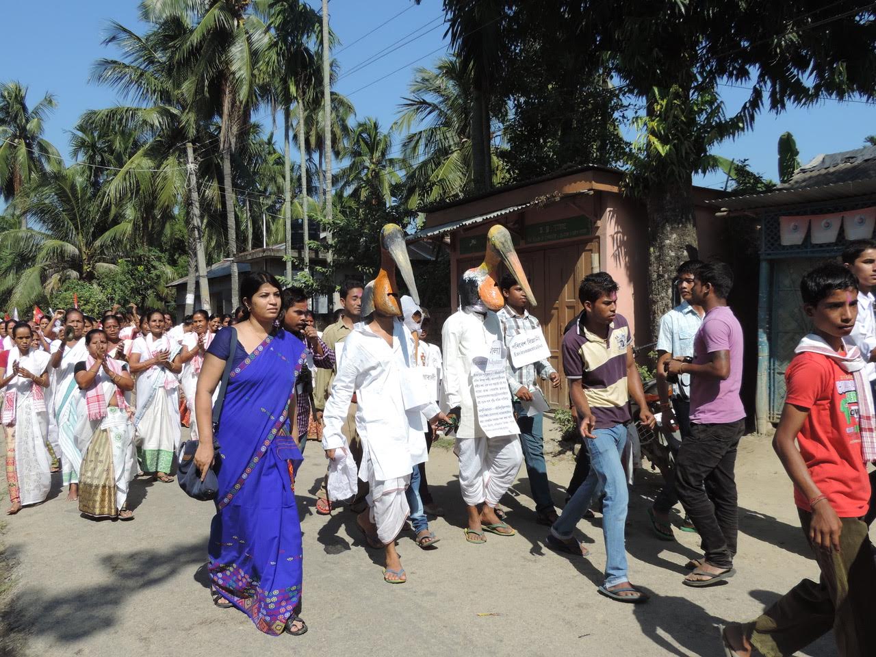 Purnima Devi Barman takes out a rally