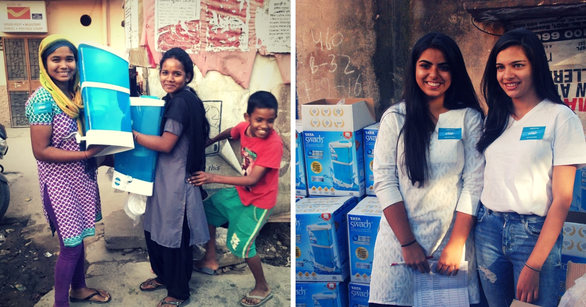Two 17-YO Girls Wanted to Distribute Water Filters in Delhi Slums. So They Crowdfunded Rs 4 Lakh!
