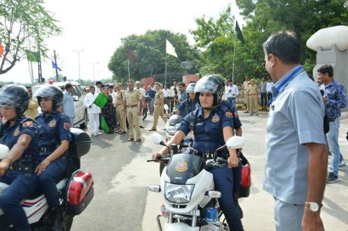 The patrolwomen ride in pairs and work in two shifts of eight hours each. (Credit: Renu Rakesh\WFS)